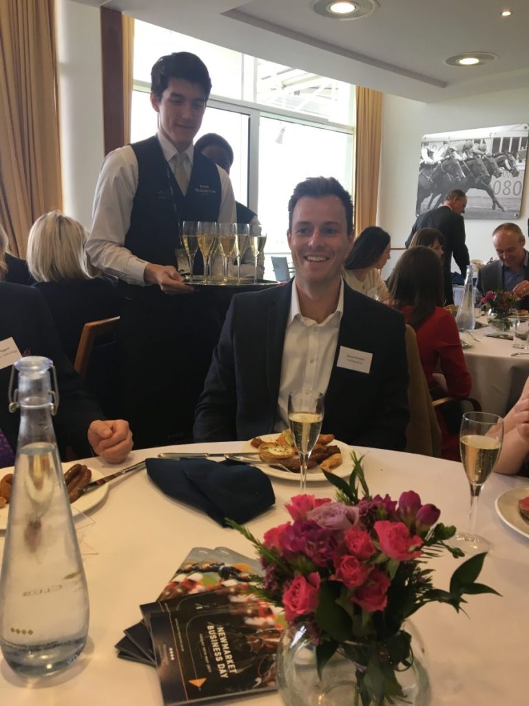 Henry McIntosh of 2112 Marketing enjoying the members lunch.